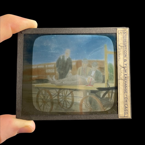 Antique Magic Lantern Slide Bulb Projector Late 1800s + Extra Slides *WORKS* - Picture 4 of 16